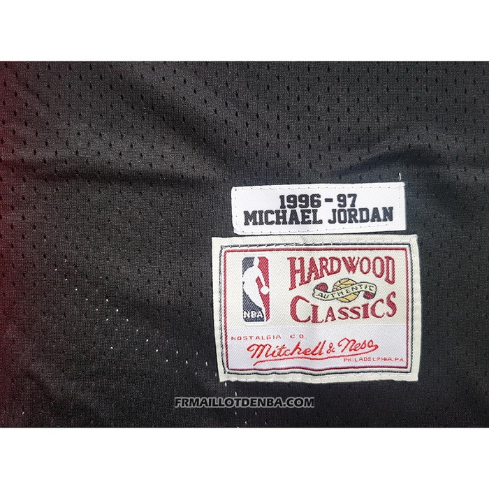 Maillot Chicago Bulls Michael Jordan NO 23 Split Noir Rouge